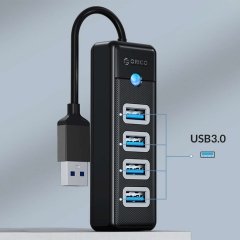 هاب USB 3.0 اوریکو ORICO مدل PW4U-U3 با 4 پورت (عکس های گالری متفاوت هستند و رنگ بندی هم اضافه شود)