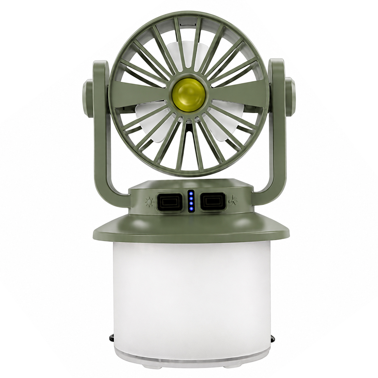 پنکه و چراغ کمپینگ شارژی خورشیدی مدل CH-F804