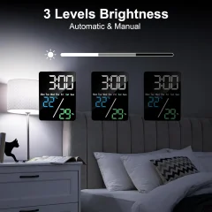 فروش ساعت دیجیتال LED رومیزی با نمایش دما و رطوبت