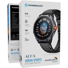ساعت هوشمند پاورولوژی Powerology مدل PSWBT348BK با GPS داخلی