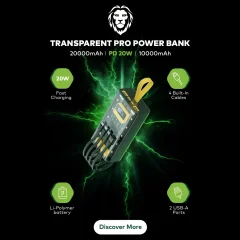 فروش پاور بانک 20000 گرین لاین Green Lion مدل GNTRAPB20KBK توان 20 وات