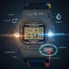 نمای صفحه ساعت کاسیو G-SHOCK DW-5600MNC