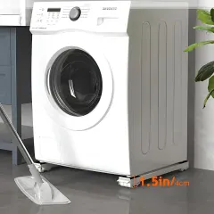 چرخ زیر یخچال و ماشین لباسشویی برای فاصله از زمین