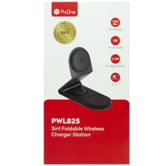 شارژر وایرلس پرووان ProOne مدل PWL825 تاشو سه کاره