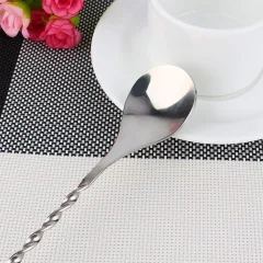 فروش قاشق همزن استیل دسته بلند برای پارچ و کلمن با دسته مارپیچ و دیسک