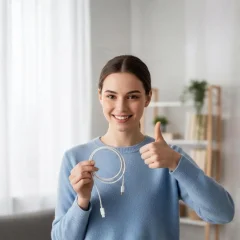 کابل شارژ تایپ سی به لایتنینگ یوسامز