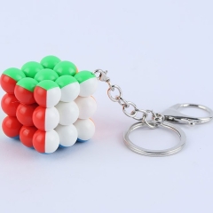جاکلیدی روبیک توپی 3x3 وای جی YJ مدل YJ8396 بدون برچسب (عکس جعبه چک شود) وضعیت b