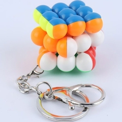 جاکلیدی روبیک توپی 3x3 وای جی YJ مدل YJ8396 بدون برچسب (عکس جعبه چک شود) وضعیت b