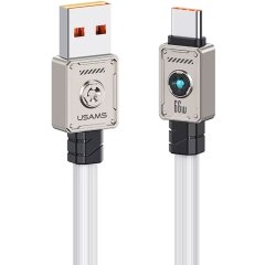 کابل شارژ USB به USB-C یوسامز USAMS مدل US-SJ686 توان 66 وات