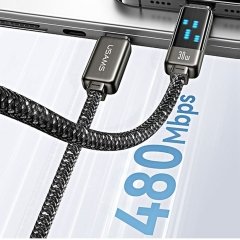 کابل یوسامز SJ743 هنگام شارژ آیفون