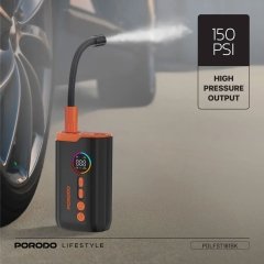 خرید پمپ باد شارژی پورودو Porodo مدل PDLFST181BK توان 55 وات