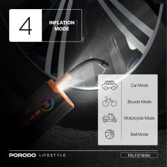 قیمت پمپ باد شارژی پورودو Porodo مدل PDLFST181BK توان 55 وات