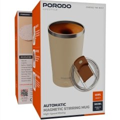 ماگ کرم همزن دار شارژی پرودو Porodo مدل PDSSMHQ168BL ظرفیت 400 میلی لیتر