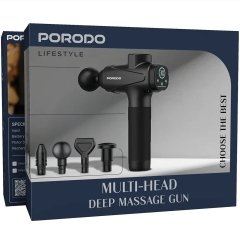 ماساژور تفنگی پورودو Porodo مدل PDLFSTNS066BK با 6 سری