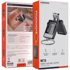 قیمت ناخن گیر جیبی پورودو Porodo مدل PDLFSTLT02GY (دسته بندی چک شود)