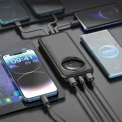 خرید پاوربانک 10000 گرین لاین توان 22.5 وات با کابل