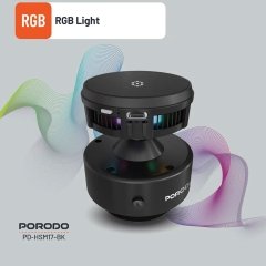 هولدر موبایل، شارژر بی سیم خنک کننده پورودو Porodo مدل PD-HSM17-BK توان 15 وات