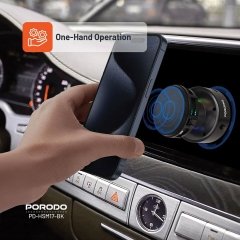 هولدر موبایل، شارژر بی سیم خنک کننده پورودو Porodo مدل PD-HSM17-BK توان 15 وات