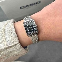 ساعت مچی زنانه کاسیو Casio مدل LTP-V007D-1BUDF با بند استیل و صفحه مشکی