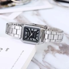 ساعت مچی زنانه کاسیو Casio مدل LTP-V007D-1BUDF با بند استیل و صفحه مشکی