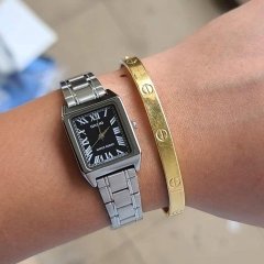 ساعت مچی زنانه کاسیو Casio مدل LTP-V007D-1BUDF با بند استیل و صفحه مشکی