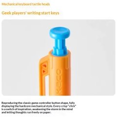 خودکار مشکی ژله ای کاکو KACO مدل POPUP Fanta نوک 0.5 میلی متر