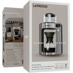 قهوه ساز دمی اتوماتیک لپرسو LePresso مدل LPCFFM0022 با سیستم ریزش چرخشی (وضعیت b، توان، ظرفیت مخزن و پارچ شیشه ای)