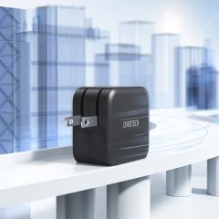 نمای بدنه مشکی شارژر GaN چویتک Q6006