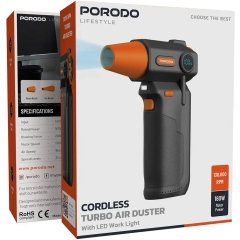 جت فن شارژی پورودو Porodo مدل PDTBYMG826BK توان 160 وات