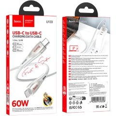 کابل شارژ دوسر تایپ سی هوکو HOCO مدل U133 توان 60 وات