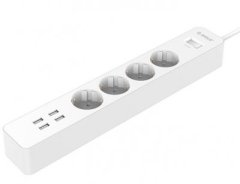 محافظ و چند راهی برق و شارژر 4 پورت اوریکو Orico 4 AC with 4 USB Charging Port OSC-4A4U-EU