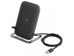 استند شارژر وایرلس رومیزی بیسوس Baseus Rib Horizontal and Vertical Holder Wireless Charger