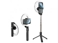 رینگ‌لایت سه‌پایه‌دار موبایل هوکو Hoco Fill Light Live Broadcast Holder LV03