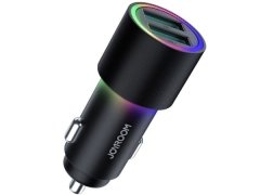 شارژر فندکی فست شارژ ماشین دو پورت یو اس بی جویروم JR-CL10