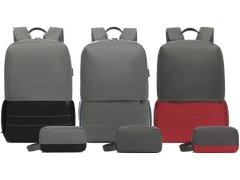 کوله پشتی لپ تاپ 15.6 اینچ کول بل CB-10009 با پورت USB و کیف کوچک
