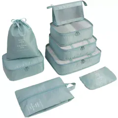 پک کیف نظم دهنده چمدان مسافرتی ضدآب (8 تکه) برلیانس New eight-piece set