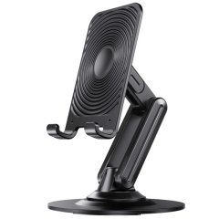 هولدر گوشی موبایل و تبلت رومیزی فلزی تاشو با چرخش 360 درجه بونروی L08