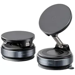هولدر و شارژر بی‌سیم مگنتی 15 وات داخل خودرو تاشو با چرخش 360 درجه چندکاره بونروی X68w