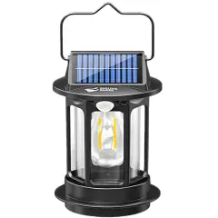 چراغ شارژی کمپینگ هوشمند سنسور حرکتی خورشیدی ضد آب و اسمایلینگ شارک LY-8286