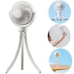 پنکه شارژی کوالیتل Qualitell مدل Y5 ZSM250617 رومیزی، دستی و آویز قابل چرخش