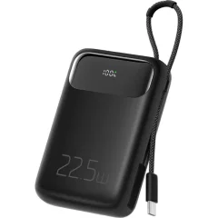 پاوربانک 10000 تایپ‌سی و USB-A توان 22.5 وات مک‌دودو MCDODO MC-324 با کابل تایپ‌سی متصل و نمایشگر دیجیتالی