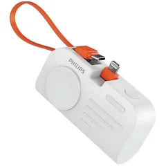 پاوربانک 5000 فیلیپس philips مدل DLP2552VB با قابلیت شارژ اپل واچ