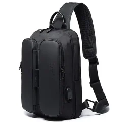کیف کراس بادی بنج اصل Bange BG-7079 ضدآب USB دار