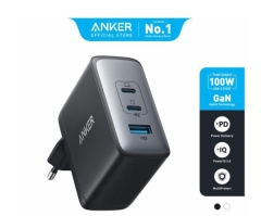 شارژر دیواری سوپر فست شارژ تایپ سی و یو اس بی 100 وات انکر A2145K11