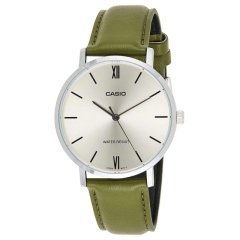 ساعت مچی مردانه کاسیو Casio مدل MTP-VT01L-3BUDF با بند چرمی