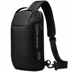 کیف کراس بادی مردانه بنج اصل BANGE BG-22085 رمز دار با پورت USB