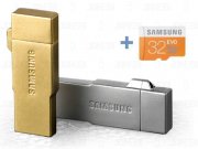 دستگاه چند کاره کارت خوان 32 گیگابایت Samsung Metal OTG/USB/Card