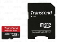 رم میکرو اس‌دی 32 گیگابایت Transcend Class 10 Premium 400X