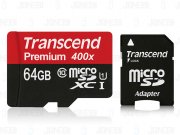 رم میکرو اس‌دی 64 گیگابایت Transcend Class 10 Premium 400X