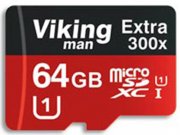 رم میکرو اس‌دی 64 گیگابایت Viking man  Class 10 U1 300X